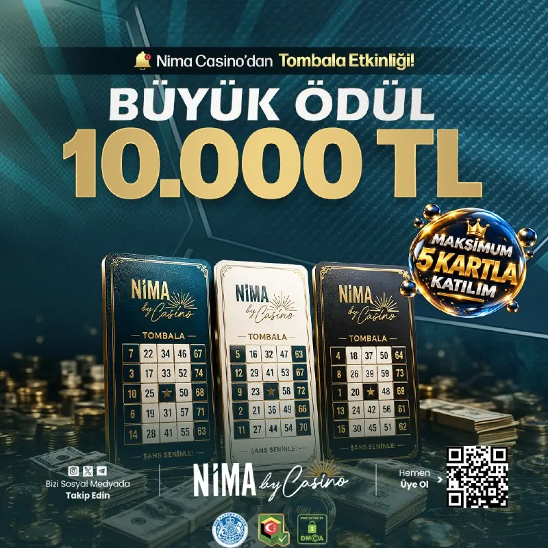🎰 TOMBALA ETKİNLİĞİ DEVAM EDİYOR! 🏆 Tombala Ödülü: 10.000₺ 🥈 2. Çinko Ödülü: 3000₺ 🥉 1…