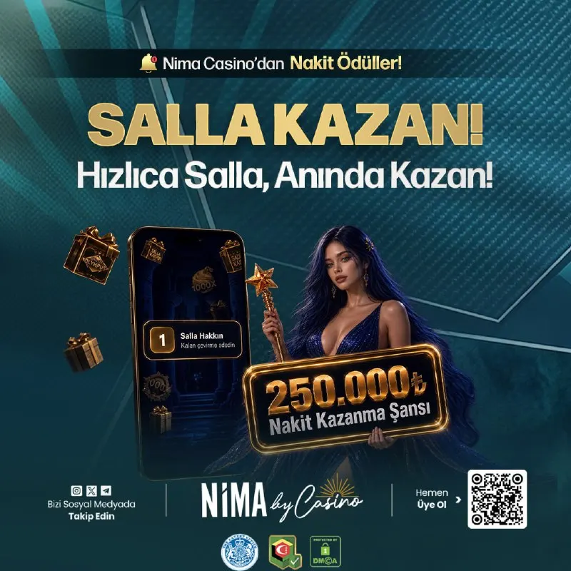 📢 SALLA KAZAN Detaylar için Mobil Uygulamamızı İndirin. 🍀 Tüm üyelerimize bol şanslar!
