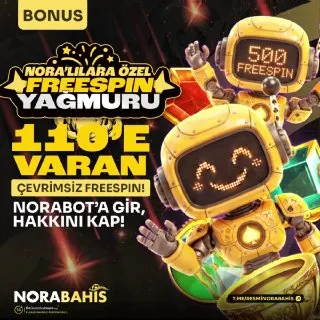 🎁 Nora’lılara Özel Freespin Fırsatı! 💰 Minimum 2.000₺ – Maksimum 5.000₺ Değerinde…