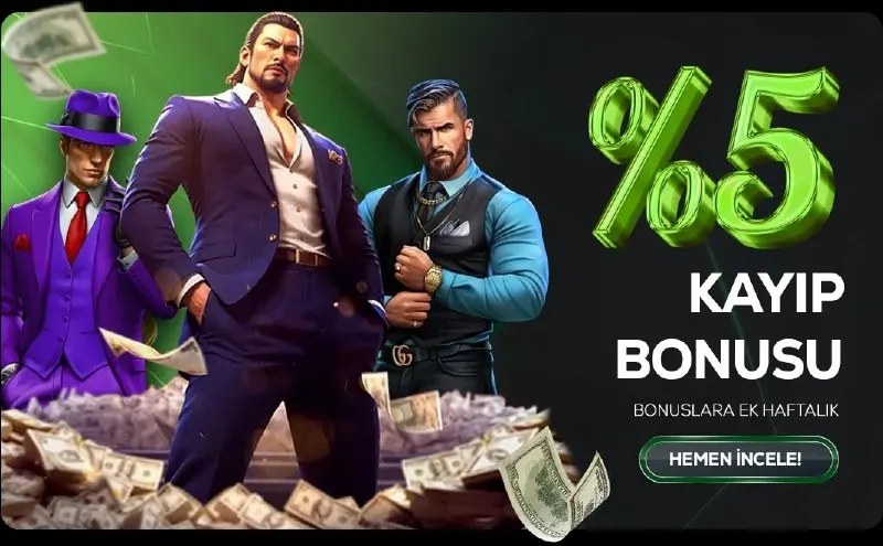 💵HAFTALIK %5 KAYIP BONUSU! 💵 🔥Kayıplarınızı telafi etme zamanı! 🔥 🗓 Her Pazartesi saat…