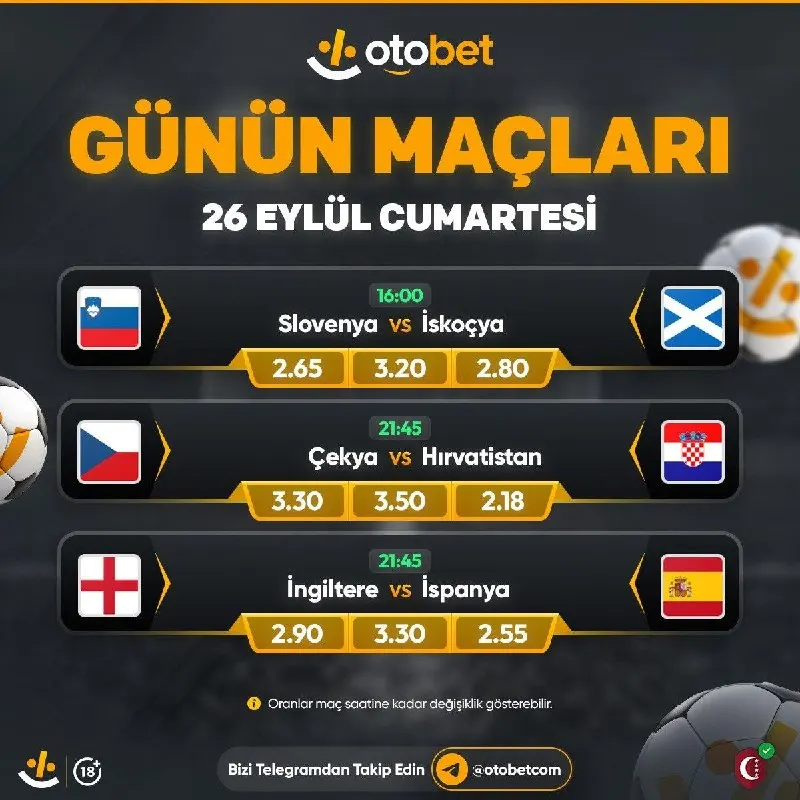 💛💛💛💛💛💛💛💛💛💛 ⚽ Otobet'te Futbol Heyecanı Hız Kesmeden Devam Ediyor! 💰 Sıcak Kombinasyonlar…