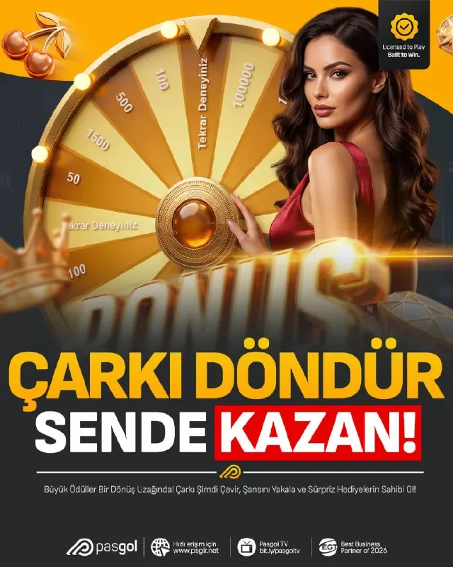 🎡🔥 ÇARK DÖNÜYOR, SÜRPRİZLER GELİYOR! 💥 ÇARKI DÖNDÜR, ŞANSINI YAKALA! Bir dönüş… 🎯 Bir…