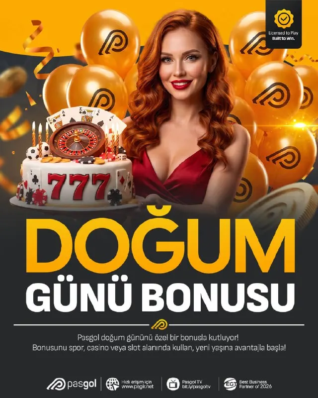 🎂🎁 DOĞUM GÜNÜNDE SÜRPRİZ PASGOL’DEN! 🥳 DOĞUM GÜNÜ BONUSU 🎉 Yeni yaşına Pasgol’ün özel…