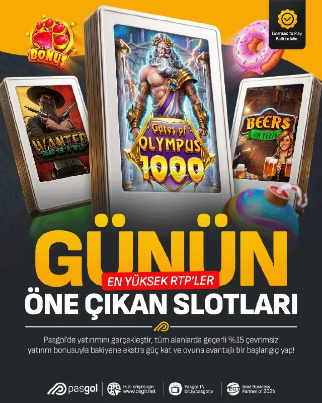 🎰 Pasgol’da Oyun Zamanı! ⚡ Gates of Olympus 1000 🤠 Wanted Dead or a Wild 🍺 Beers on Reels…