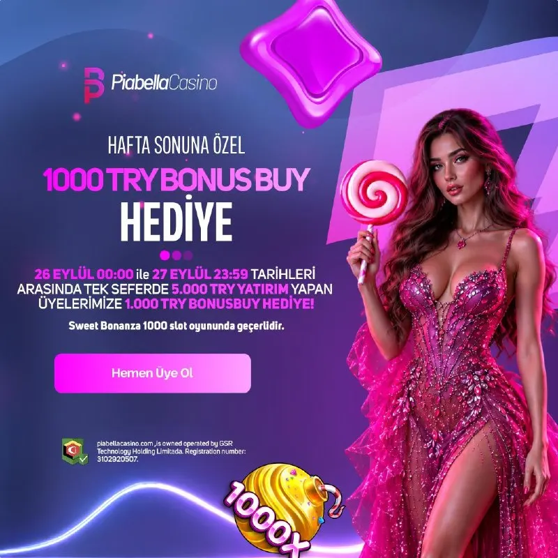 👑 HAFTASONUNA ÖZEL TAM 1000₺ BUY BONUS HEDİYE!! 👑 🔔 Bu Haftasonu Özel Yatırımını Yap…