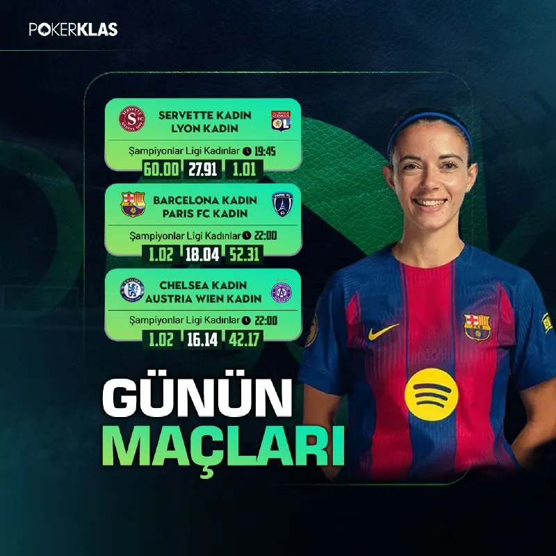 🏆 BARCELONA, CHELSEA VE LYON’UN KOZLARI MASADA! 🔥 Kadınlar Şampiyonlar Ligi’nin güçlü…