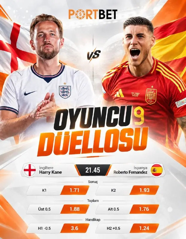 🆚 Harry Kane, Roberto Fernandez'e Karşı! ⁉️ Golcülerin düellosunda kazanan kim olacak? ☄️…