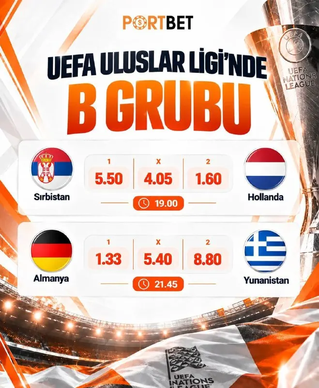 🔠 UEFA Uluslar Ligi'nde B Grubu Maçları! ☄️ 3 puanlı tek takım Yunanistan! 1'er puanlı…