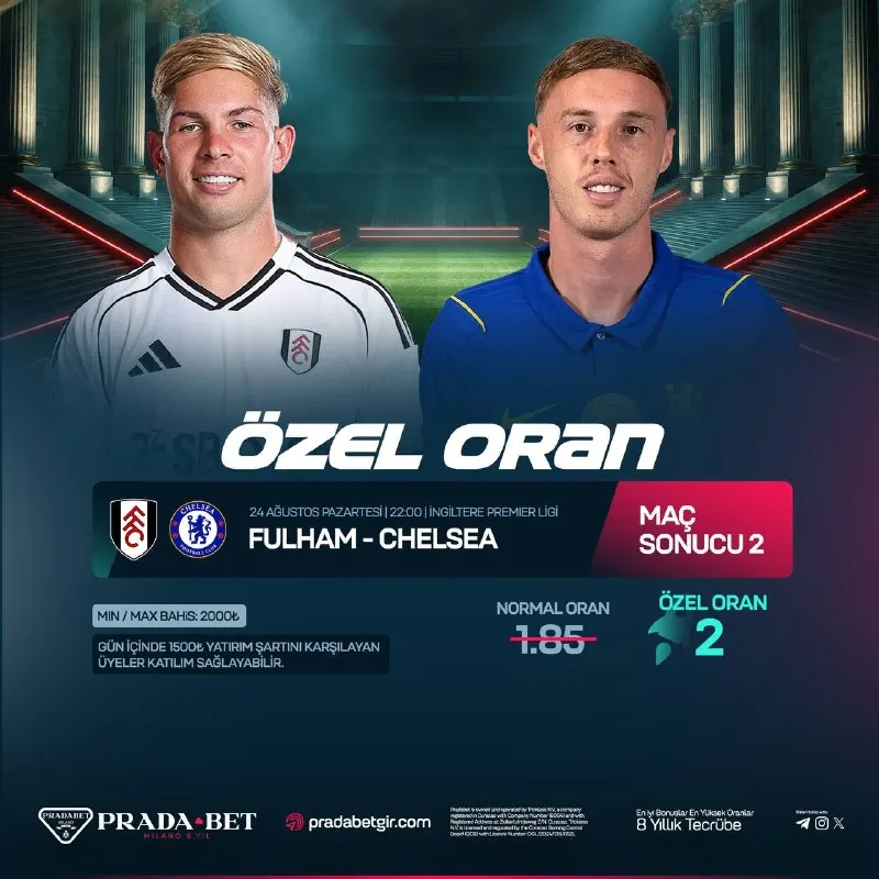 ⭐️ CHELSEA 2 KATI ÖZEL ORAN! ÖZEL ORAN KAZANCI 4.000₺ ! 🎁 Kazandıran Özel Oran Fırsatı…