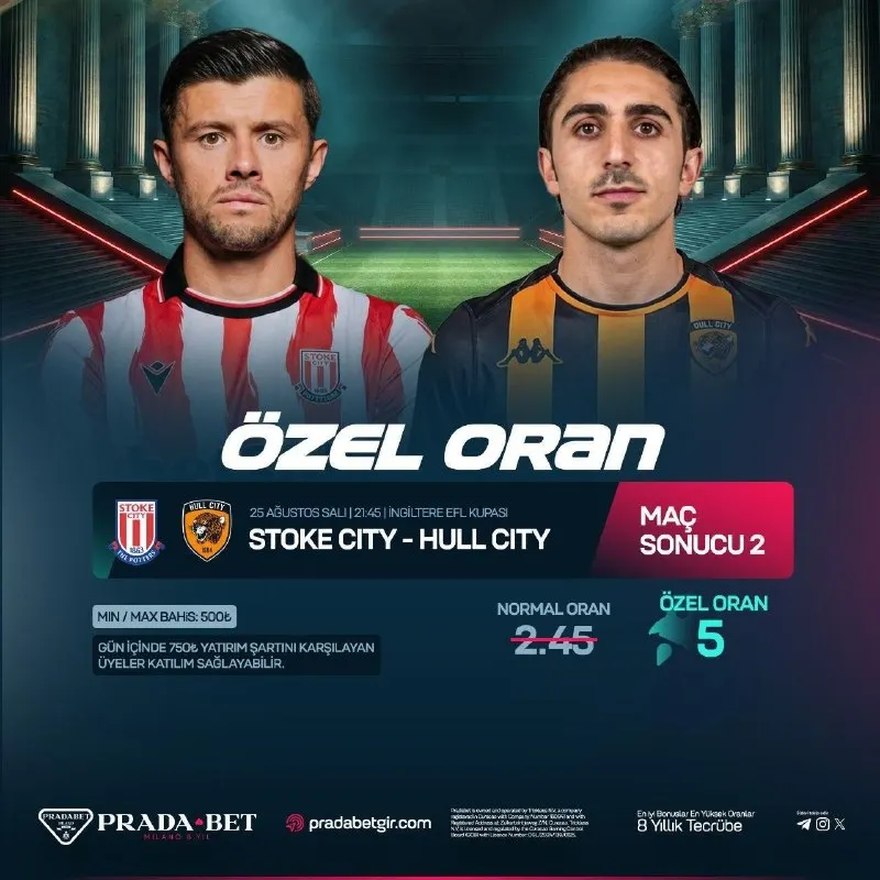 ⭐️ 5 KATI ÖZEL ORAN! ÖZEL ORAN KAZANCI 2.500₺ ! 🎁Kazandıran Özel Oran Fırsatı Aktif! ⚽️…