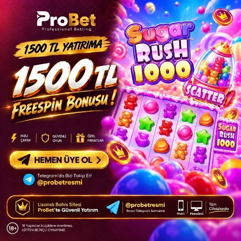 🎁 SUGAR RUSH FS PROMOSYONU 🎁 🎁Her Gün 2 Kez Yararlanma Fırsatı! 🪙 1500 TL yatırım yap…