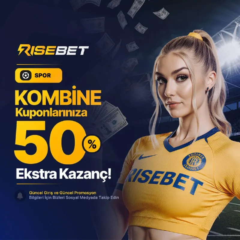 💵 Kombine Kuponlarınıza 🔣5️⃣0️⃣ Ek Kazanç Fırsatı! ⬆️ Oran yükseltme özelliği ile…