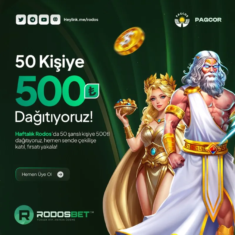 😄😆🙃😜🤨😉 💵RodosBet Haftalık Çekiliş Başladı.💵 🎁Bu hafta şans senden yana olabilir.🎁 ❗️Son 7…