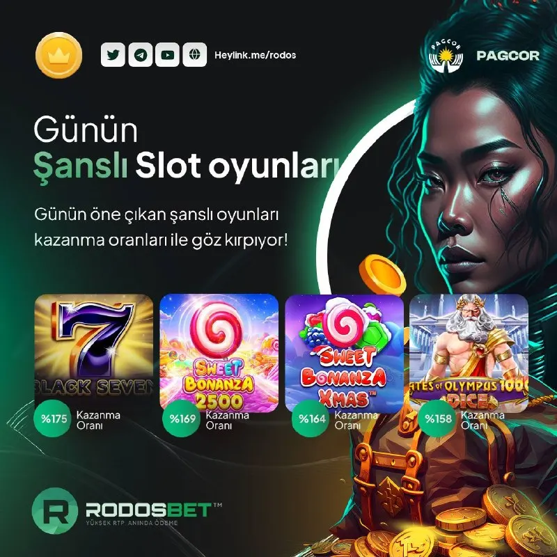 🌟Rodosbet’te günün şanslı slot oyunları🎰 💎 Black Seven Bell Link 💎 Sweet Bonanza 2500 💎…