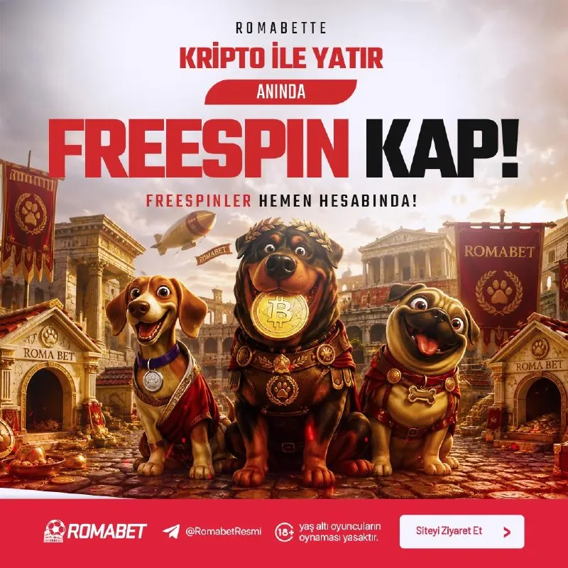 KRİPTO İLE YATIR FREESPİNİ KAP! 🎰Kazandıkça kazananların adresi Romabet! 🎲Şansını zirveye…