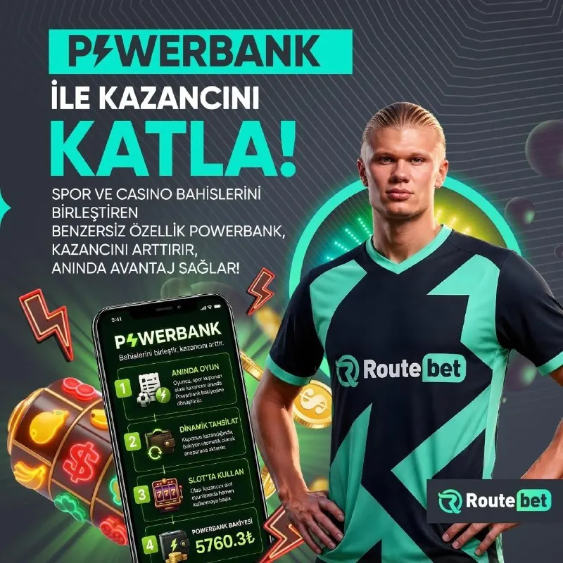 Powerbank ile Kazancını Katlama Fırsatı RouteBet'te! 🔼 Spor kuponunuzun sonucunu…