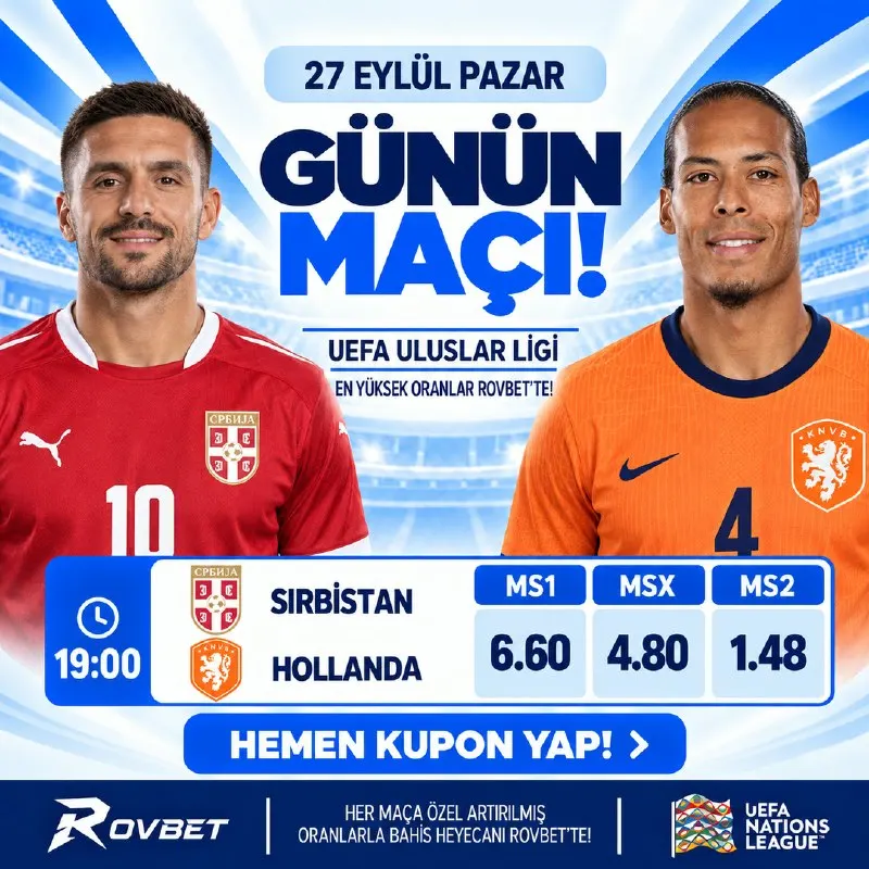 ⭐️BELGRAD’DA ULUSLAR LİGİ HEYECANI! ⭐️ Sırbistan - Hollanda | ⏰ 19.00 ⭐️ A2 Grubu’nda…
