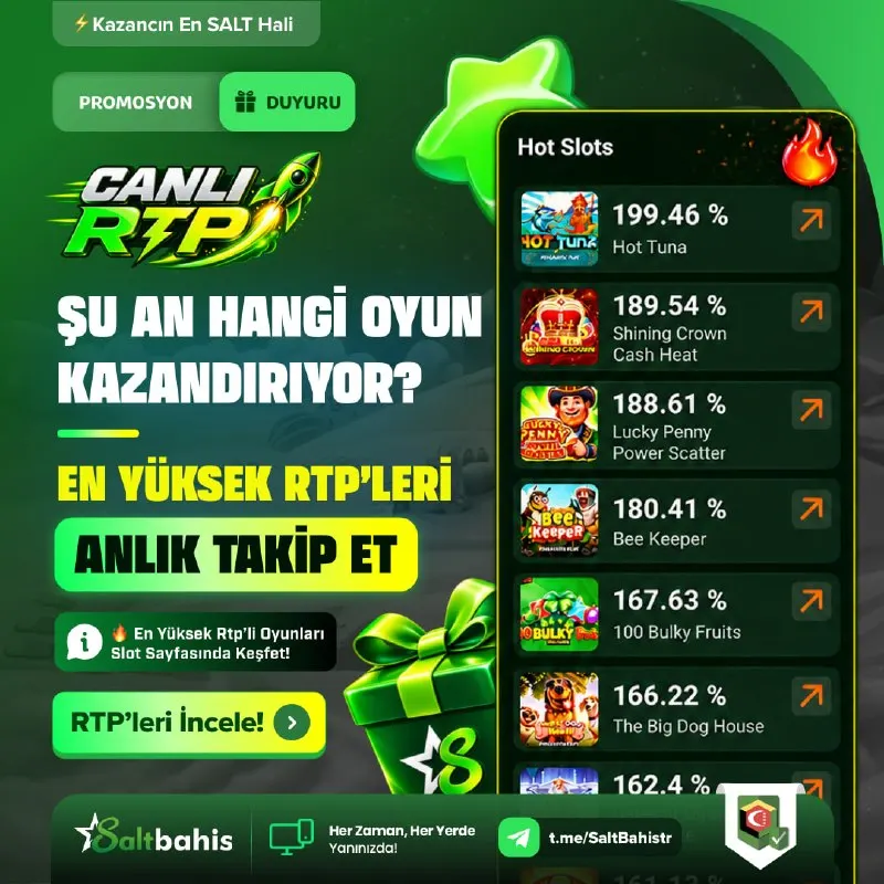 😀 HANGİ OYUN ŞU AN KAZANDIRIYOR? 💵 🎅 Slotlarda şansını denemeden önce Canlı RTP…
