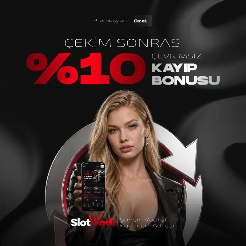 ÇEKİM SONRASI %10 KAYIP BONUSU ! ➡️ Minimum 100₺ ve üstü kayıplarına ÇEVRİMSİZ nakit…