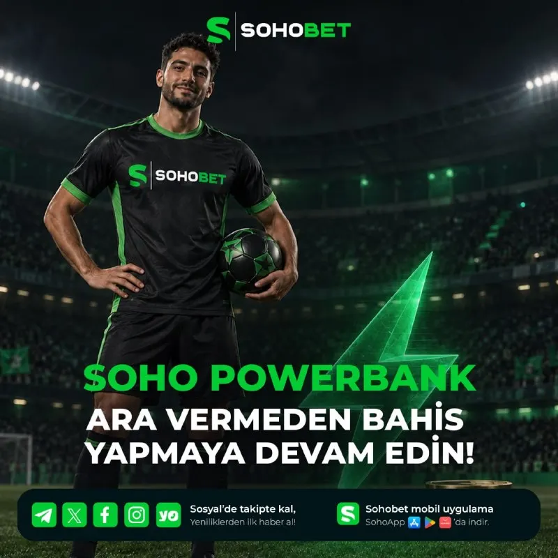 ⚡️ SOHO POWERBANK İLE BAHİS HEYECANI DURMAZ! Spor bahislerin sonuçlanmadan önce…