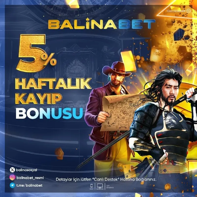 🐋 BalinaBet Müdavimleri %5 Haftalık Kayıp Bonusu ile Şansına Şans Ekliyor! ➕ Hemen…