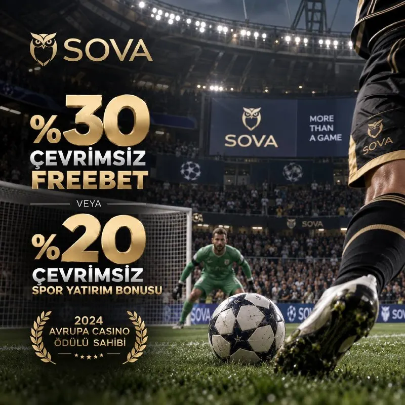 ⚽️SPORDA AYRICALIK SOVA’DA Futbol heyecanını avantajlı bonus seçenekleriyle yaşayın. 🏆…