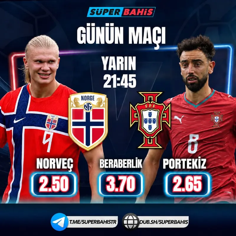 2️⃣2️⃣2️⃣2️⃣2️⃣2️⃣ 🤌👡🐹🪱🐠🐁 🇳🇴 Norveç 🆚 Portekiz 🇵🇹 🔥 En popüler liglerin maçlarında Maç…