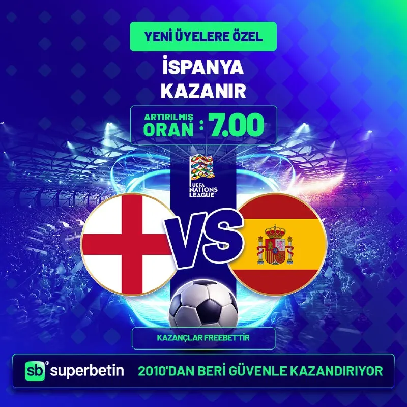 YENİ ÜYELERE ÖZEL SÜPER FIRSAT YENİ ÜYELER SUPERBETİN'DE KAZANIYOR⚽️ ⚽️ İspanya…