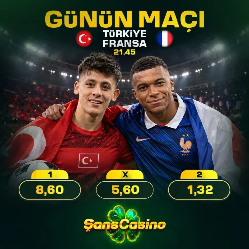 BİZİM ÇOCUKLAR EN YÜKSEK ORANLARLA ŞANS CASINO'DA! ⚽️ 🇹🇷 A Milli Takım, Uluslar…