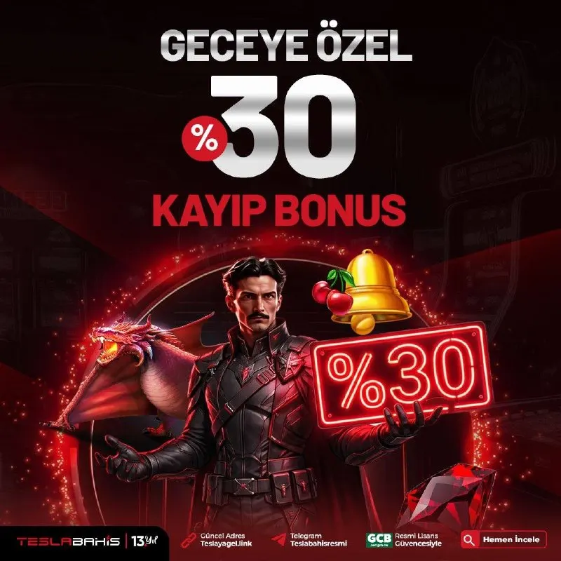 🌙✨GECE BİTER, AVANTAJ BAŞLAR! %30 KAYIP BONUSU ✨🌙 Gece yaşanan kayıplara özel %30 bonus…