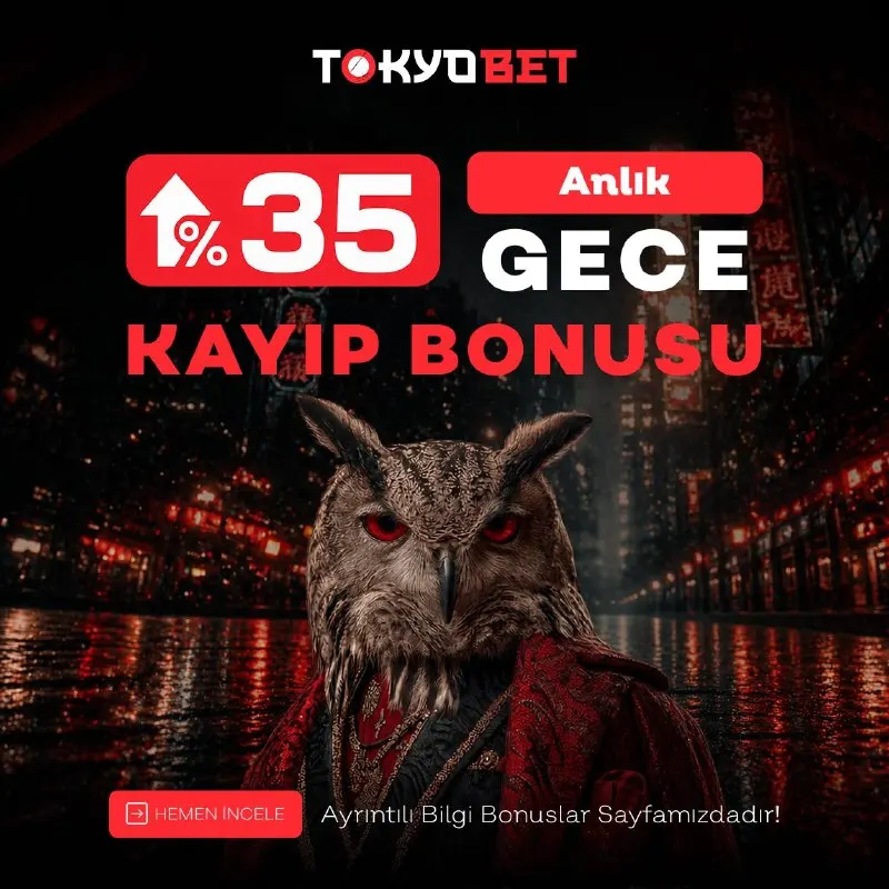 🌜GECECİLERE ÖZEL UYKU KAÇIRAN BONUS! ⏳Gece 01:00 – 07:00 arası kayıplarına %35 anlık…