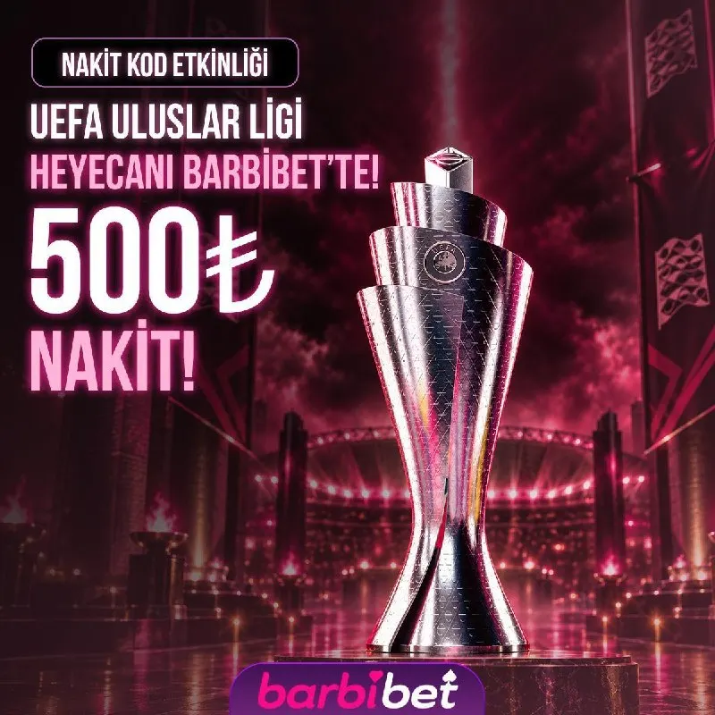 🇪🇺 #BARBİBET'TE UEFA ULUSLAR LİGİ GECESİNDE 500₺ NAKİT HEDİYE! ✅ 🤩🤩🤩🤩🤩 🤩🤩🤩🤩🤩 🔥 Gün…
