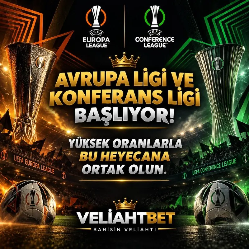 🏆 Avrupa Ligi ve Konferans Ligi Heyecanı Başlıyor! 🔥 Avrupa sahnesinde büyük mücadeleler…