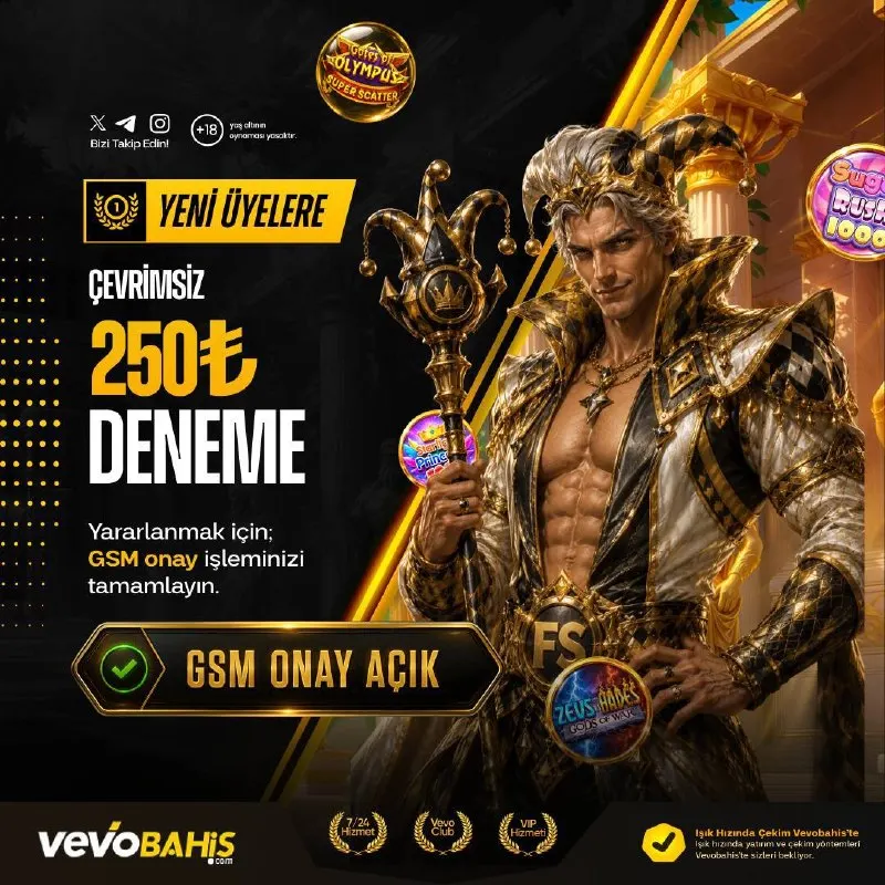 🔥 250₺ DENEME BONUSUN HAZIR! 🎰 Yatırım yapmadan oyuna başla, kazancı kap! 🎰 📌 Bonus…