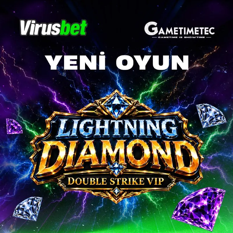 💎 GameTimeTec'in Yeni Oyunu ⚡️ Lightning Diamond Double Strike VIP ⚡️ ✅ VİRUSBET…