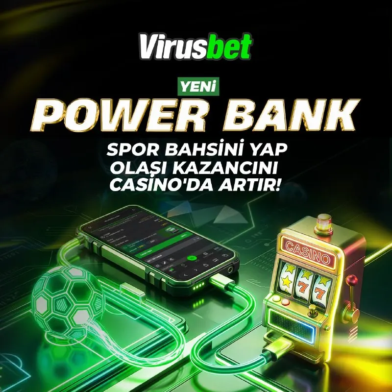 ✅ VİRUSBET Türkiye’de yeni bir özellik: POWER BANK! 🔋 POWER BANK özelliği ile ➡️…