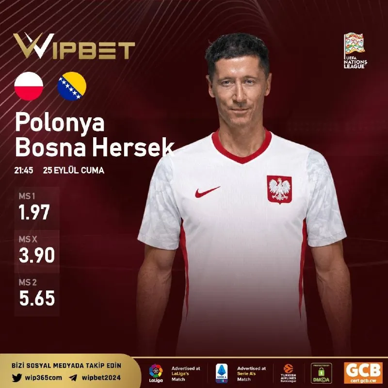 🏆 Günün Kazandıran Maçı! ⚽️ Polonya - Bosna Hersek ⏰ 21.45 📈 Sizin İçin Oranları…