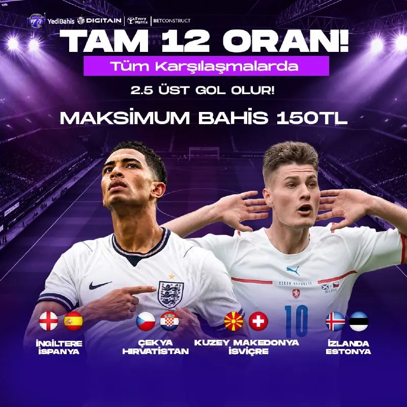 GÜNÜN ÖZEL ORANI ŞİMDİ SİZLERLE! 🔤TAM 1️⃣2️⃣ ORAN 🔤 Tüm Karşılaşmalarda 2.5 Üst Gol Olur!…