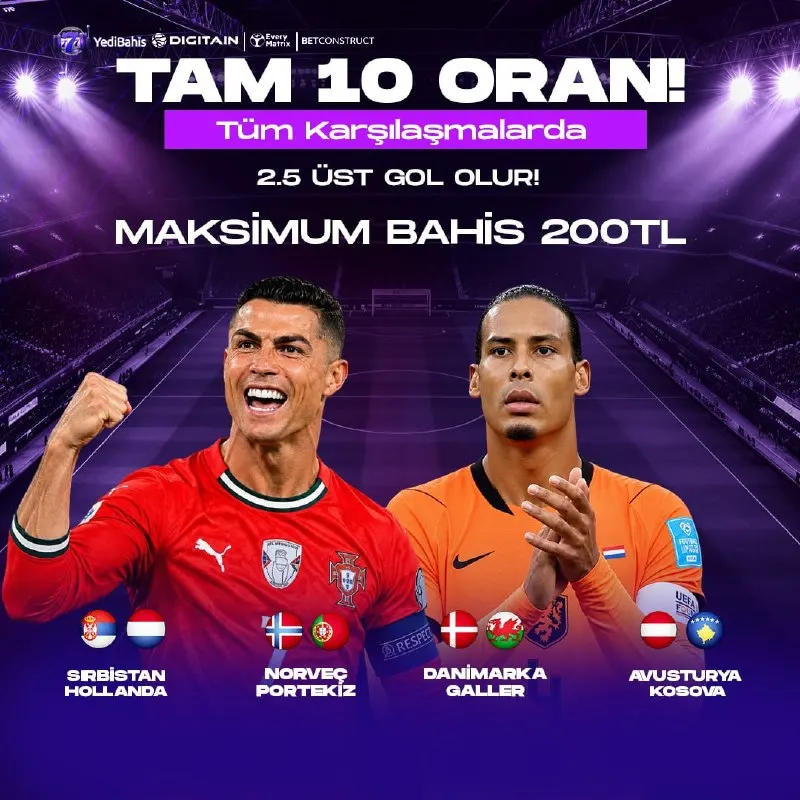 GÜNÜN ÖZEL ORANI ŞİMDİ SİZLERLE! 🔤TAM 1️⃣🔤 ORAN 🔤 Tüm Karşılaşmalarda 2.5 Üst Gol Olur! 💰…