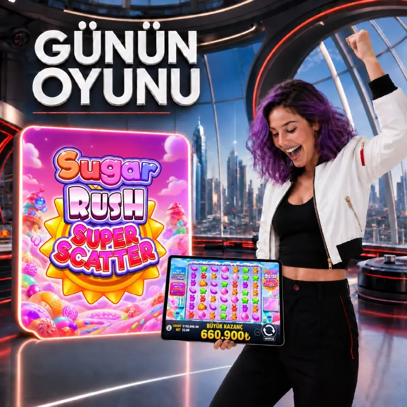 🔞 Günün Oyunu: Sugar Rush Super Scatter ➡️ Bugünün şansını Sugar Rush Super Scatter ile…