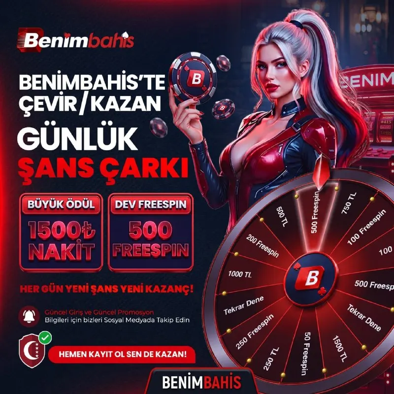 ❤️ ŞANS KİMİN? BENİM! ŞANS ÇARKI AKTİF! 📢 Her 24 saatte bir çark senin için yeniden…