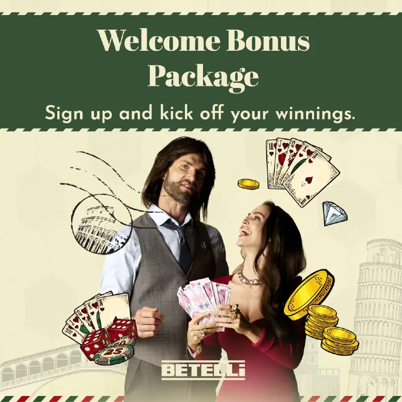 🎁 Claim your Welcome Bonus Package and kick off your winning streak in style. Double the…