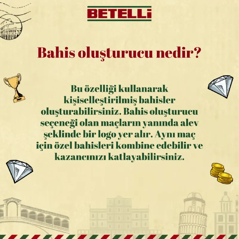 🔥 Kendi kuponunu kendin yarat! Betelli Bahis Oluşturucu ile favori maçlarını kombine et…