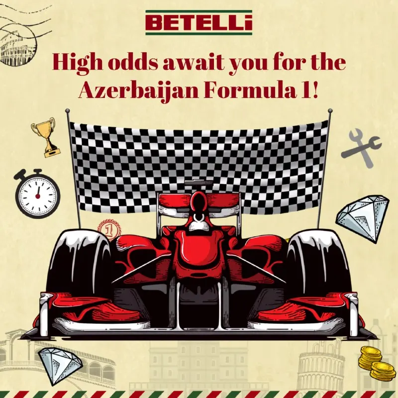 🏎 Lights out in Baku for the Azerbaijan Grand Prix. Lock in Betelli's top race odds and…