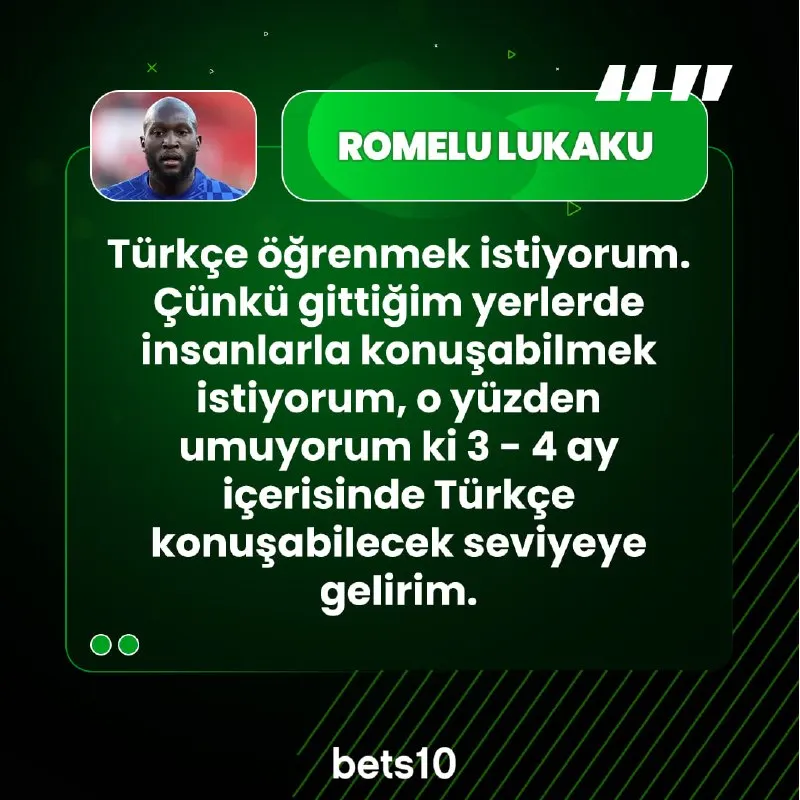 🗣 Romelu Lukaku, Türkçe öğrenmek istediğini ve gittiği yerlerde insanlarla daha rahat…