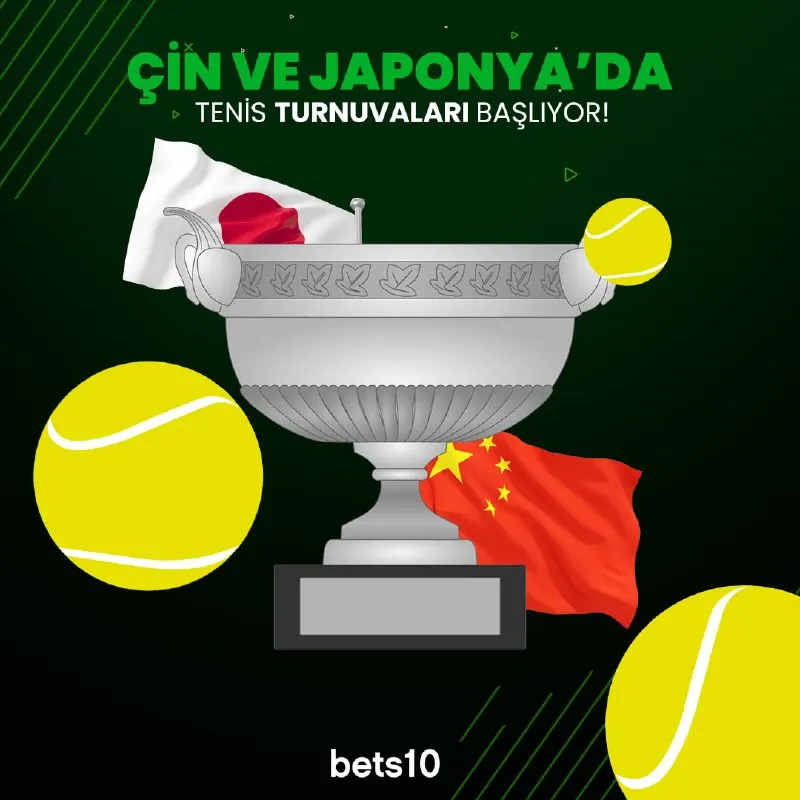 🎾 Çin ve Japonya’da tenis turnuvaları başlıyor! Kortlarda heyecan yeniden yükselirken…