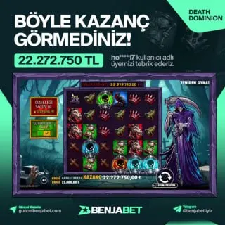 🚀BÖYLE KAZANÇ GÖRMEDİNİZ💣 ☠️ Death Dominion oyununda ho****17 kullanıcı adlı üyemiz, tam…