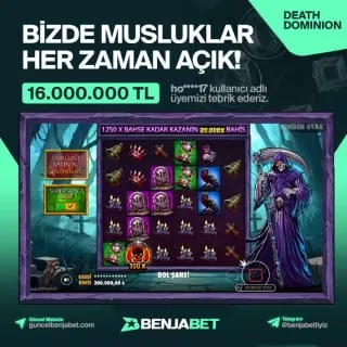 🥳 BİZDE MUSLUKLAR HER ZAMAN AÇIK! 💦 ☠️ ho****17 kullanıcı adlı üyemiz, Death Dominion…