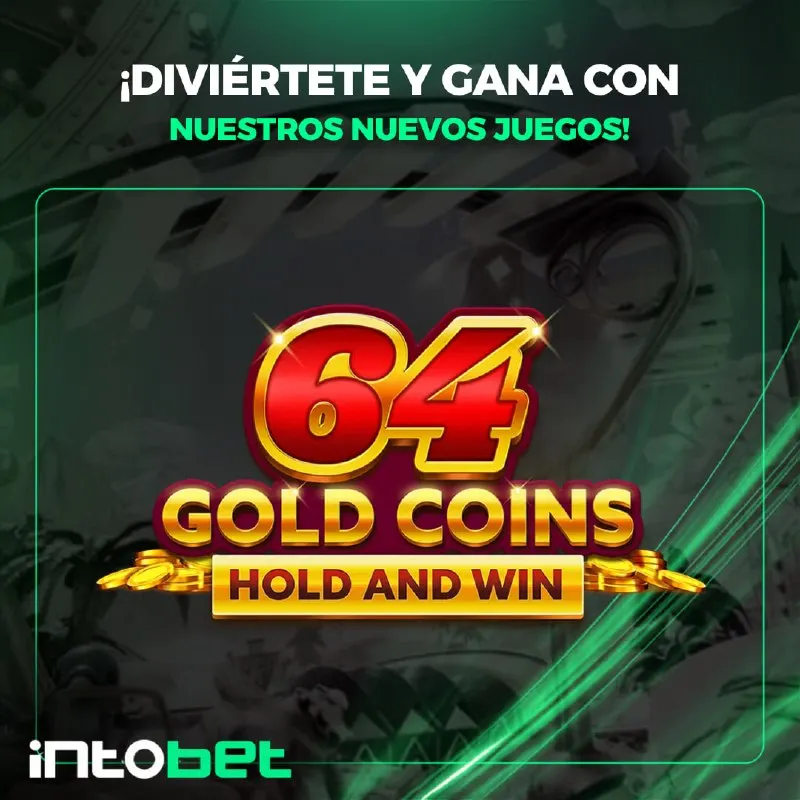 💰 Los giros de 64 Gold Coins Hold and Win ya están activos. Entra en intobet, activa la…