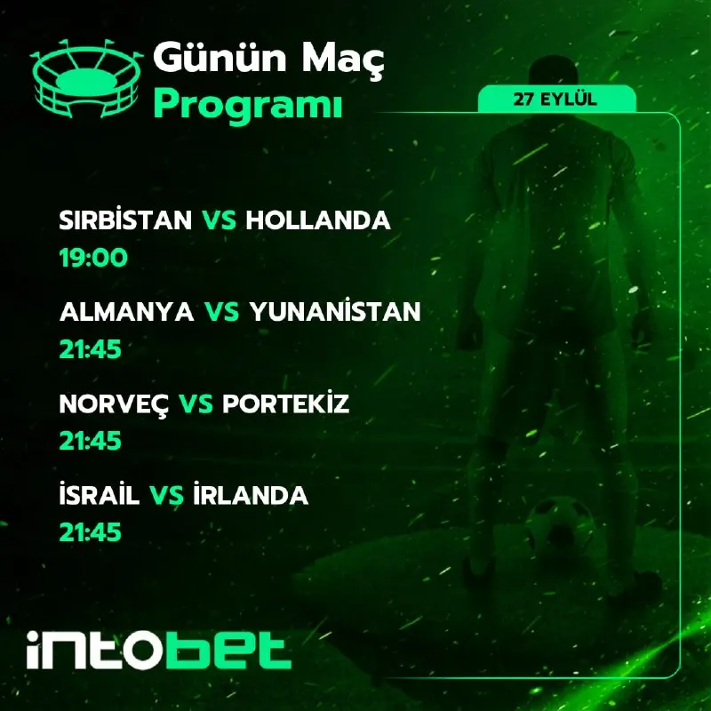 🏆 Sırbistan - Hollanda, Almanya - Yunanistan, Norveç - Portekiz, İsrail - İrlanda! 27…
